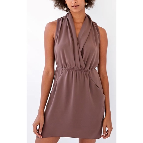 Aritzia Dresses & Skirts - ARITZIA WILFRED Sabine dress caban sleeveless faux wrap mini dress size XS